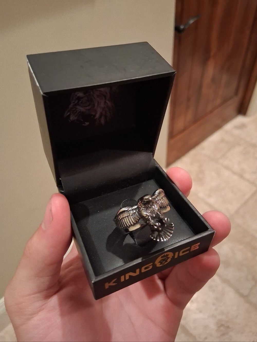 Zumiez Men's Eagle Emblem Ring - Silver